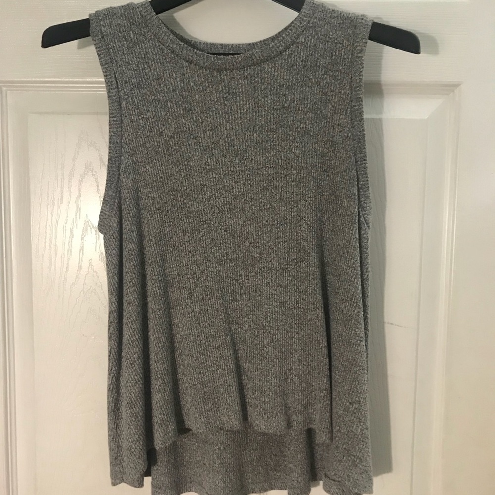 Gray soft blouse